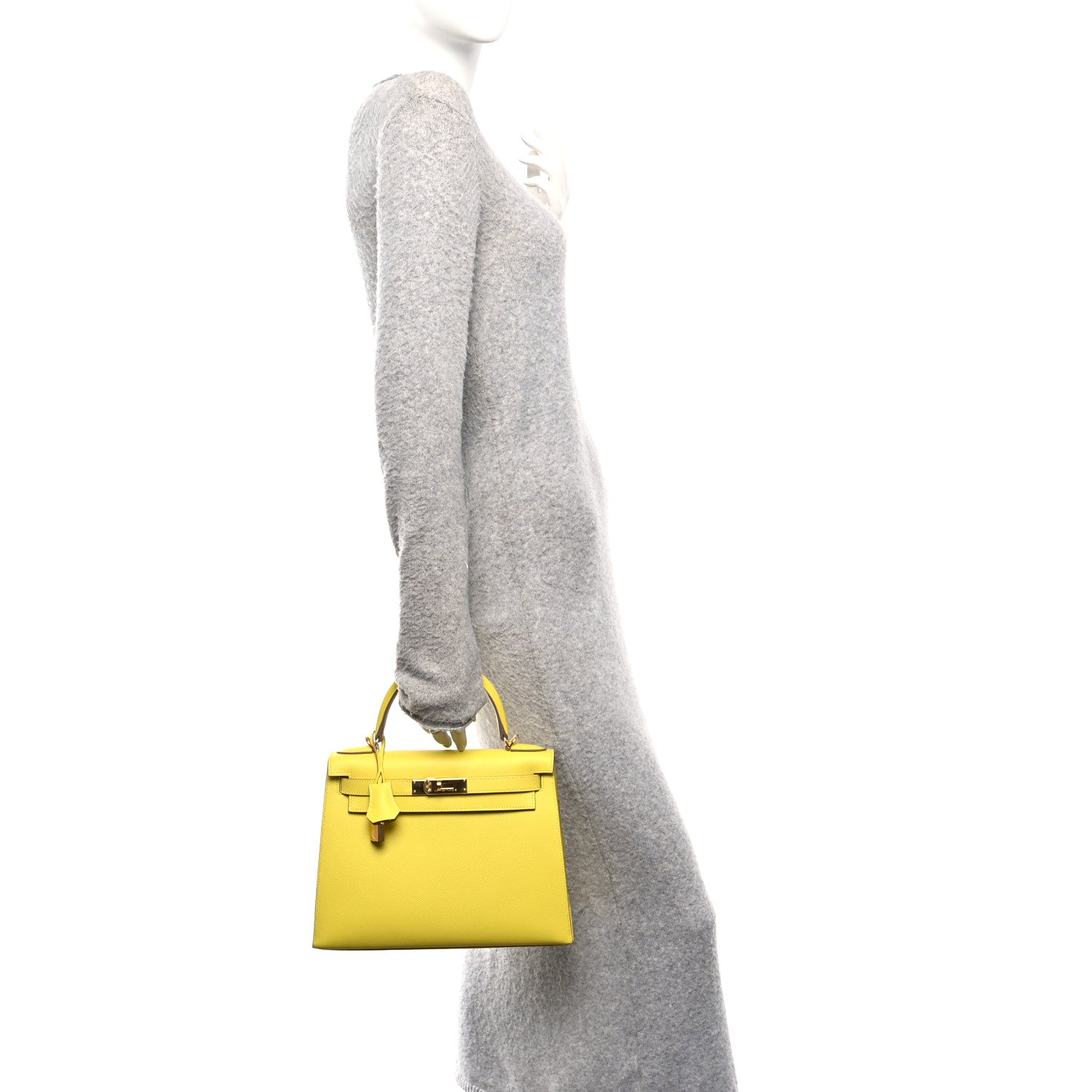 Hermes Epsom Kelly Sellier 28 Lime 2 of 12