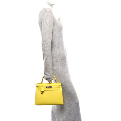 Hermes Epsom Kelly Sellier 28 Lime 2 of 12