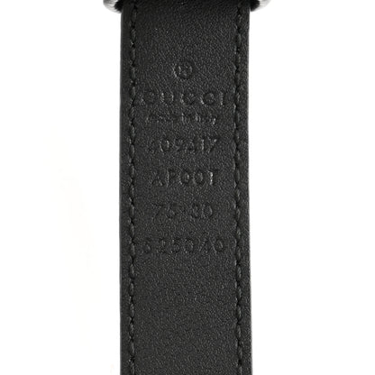Gucci Calfskin Double G 30mm Belt 75 30 Black 5 of 7
