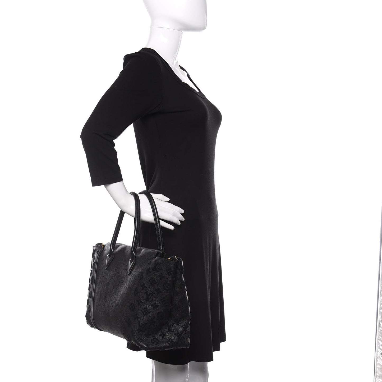 Veau Cachemire Tote W PM Black
