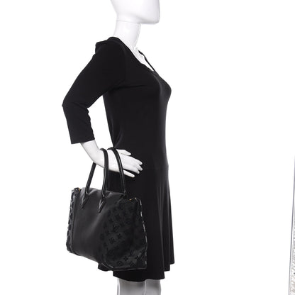 Louis Vuitton Veau Cachemire Tote W PM Black 2 of 9