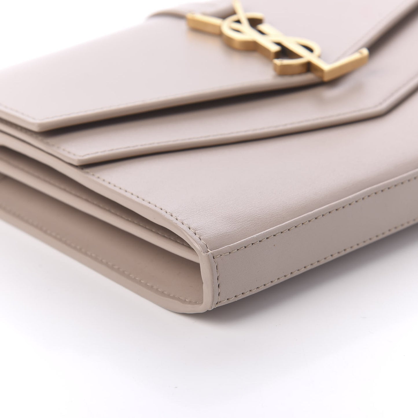 Smooth Calfskin Sulpice Monogram Chain Wallet Light Natural