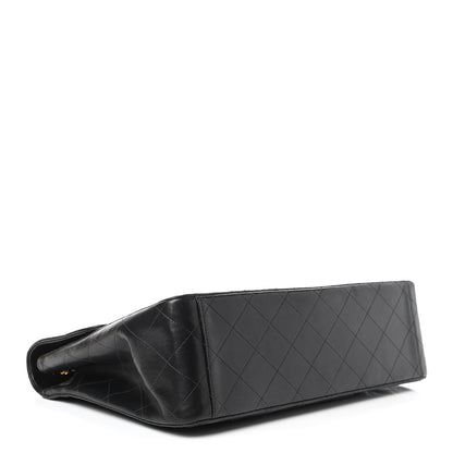 Chanel Lambskin Quilted XL Jumbo Single Flap Black 3 of 12