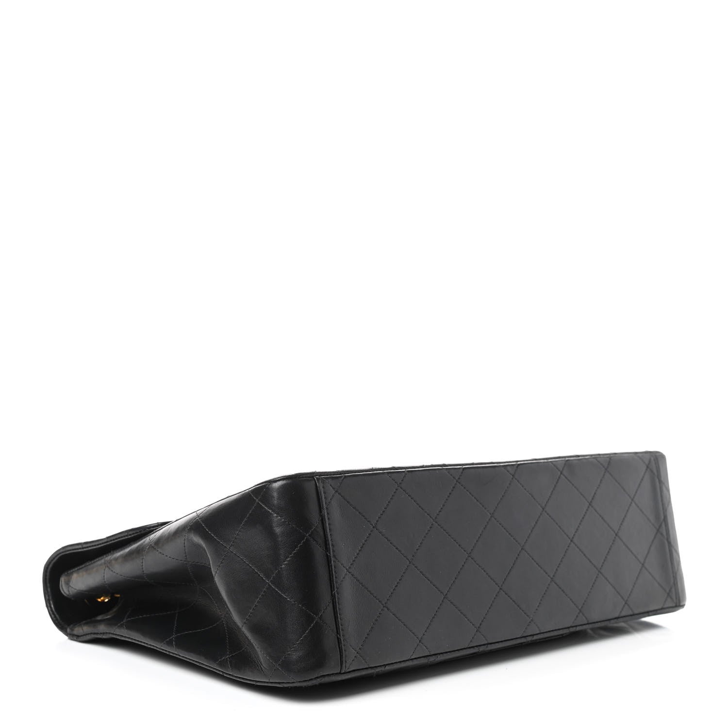 Chanel Lambskin Quilted XL Jumbo Single Flap Black 4 of 14