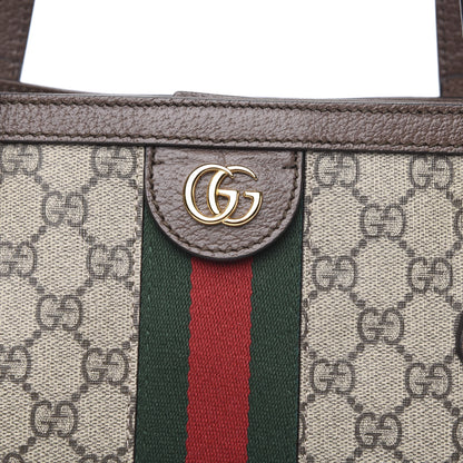 Gucci GG Supreme Monogram Medium Ophidia Shopping Tote Brown 10 of 10