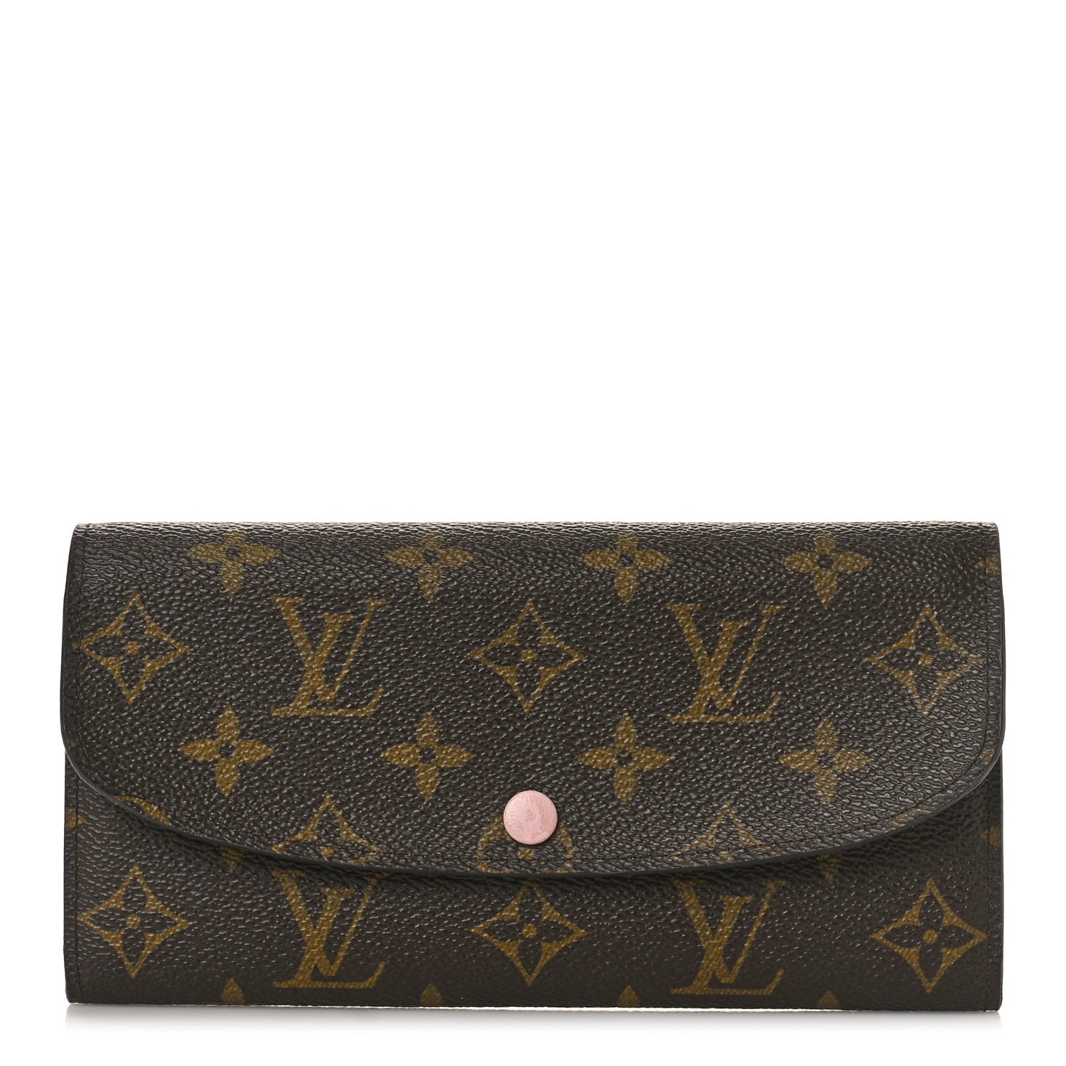 Louis Vuitton Monogram Emilie Wallet Rose Ballerine 1 of 9