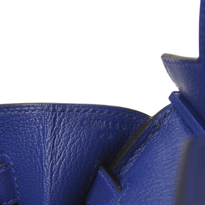 Hermes Taurillon Novillo Birkin 30 Bleu Electrique 7 of 10