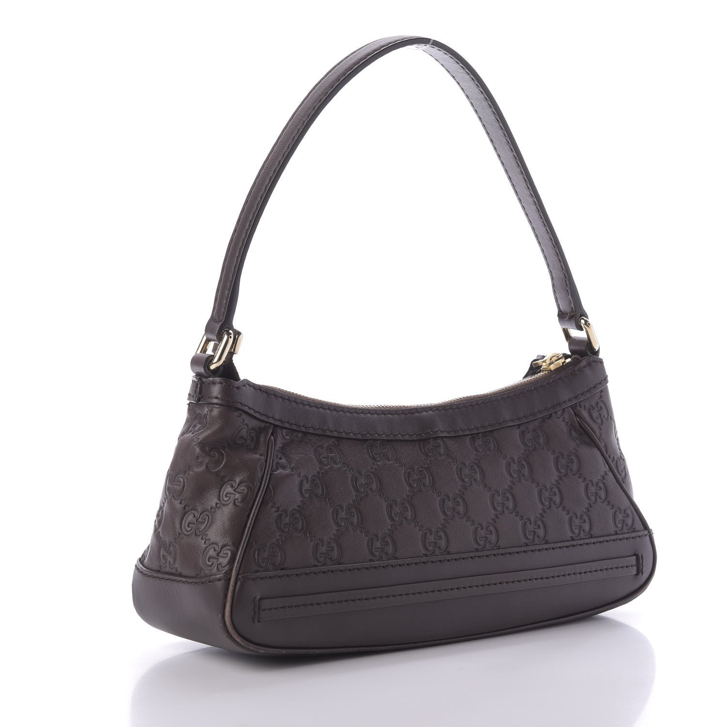 Gucci Guccissima Small Mayfair Shoulder Bag Brown 3 of 9