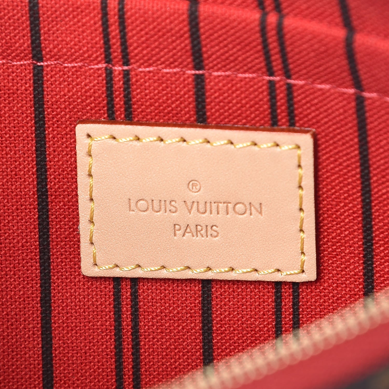 Louis Vuitton Monogram Neverfull MM GM Pochette Cherry 6 of 8
