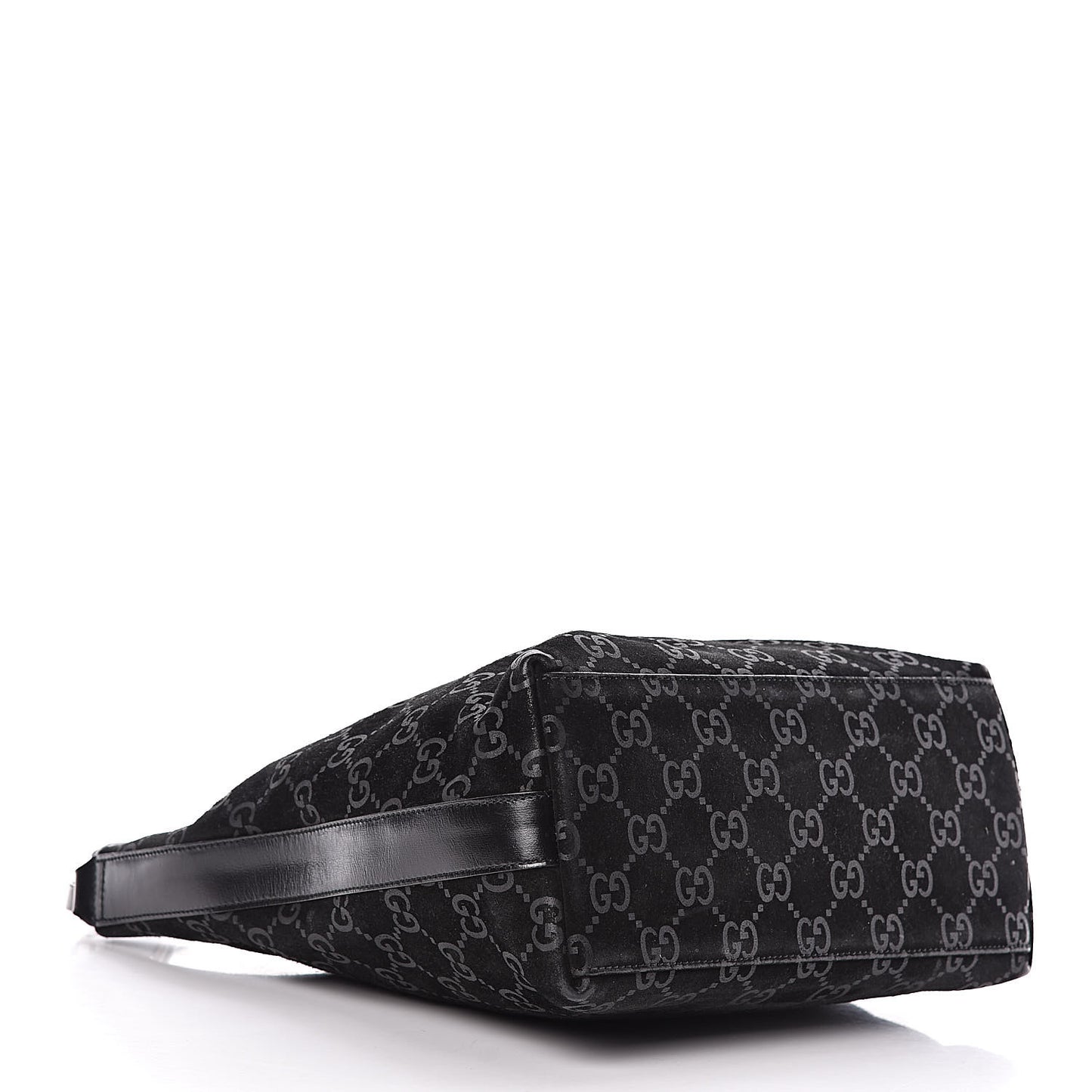 Suede Guccissima Small Hobo Black