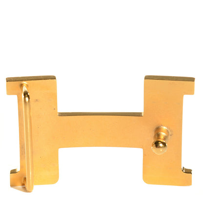Hermes Box Togo Reversible Polished 18mm H Belt Noir Orange 14 of 14