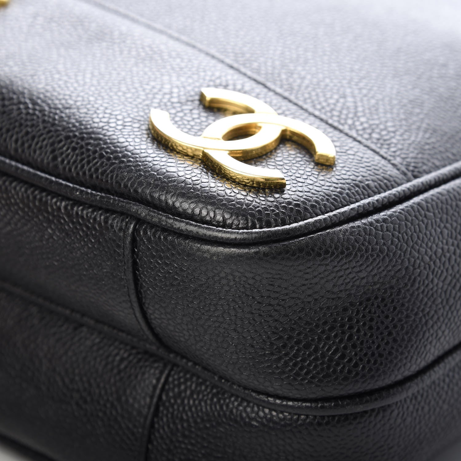 Chanel Caviar CC Shoulder Bag Black 11 of 13