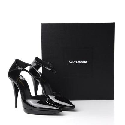 Saint Laurent Patent Zizi D'Orsay Pump 39 Black 10 of 10