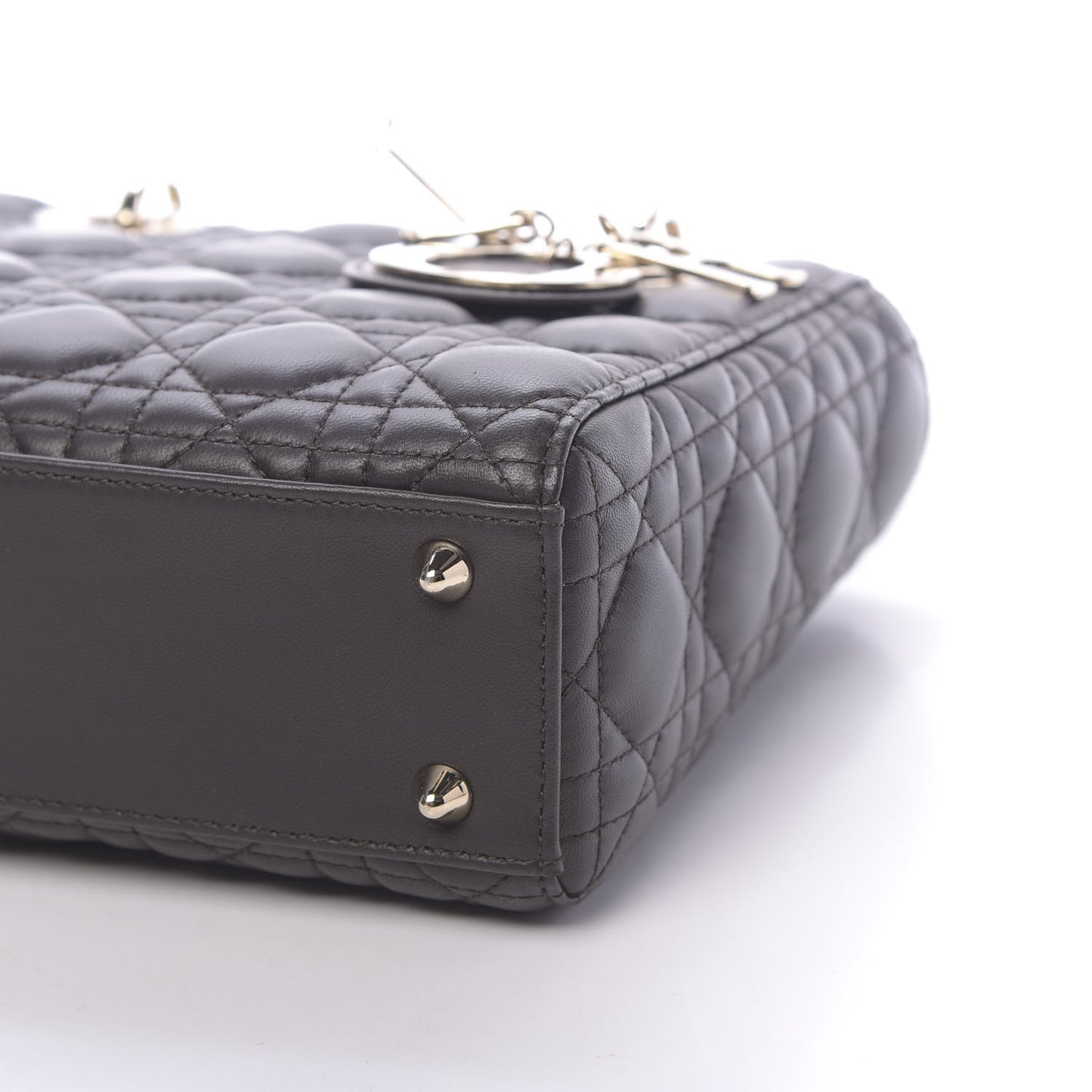 Lambskin Cannage Small Lucky Badges My Lady Dior Black