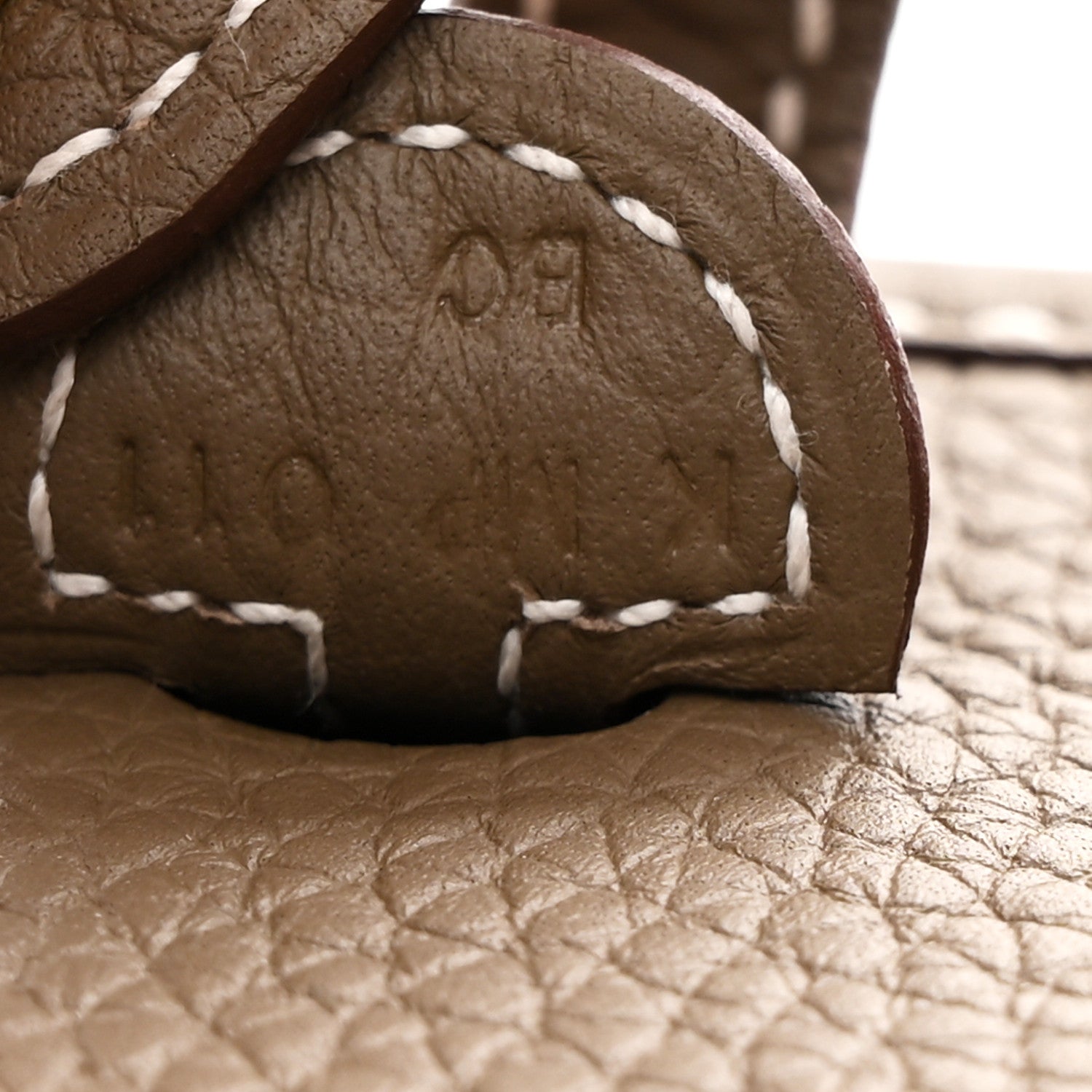 Hermes Taurillon Clemence Evelyne TPM Etoupe 7 of 11