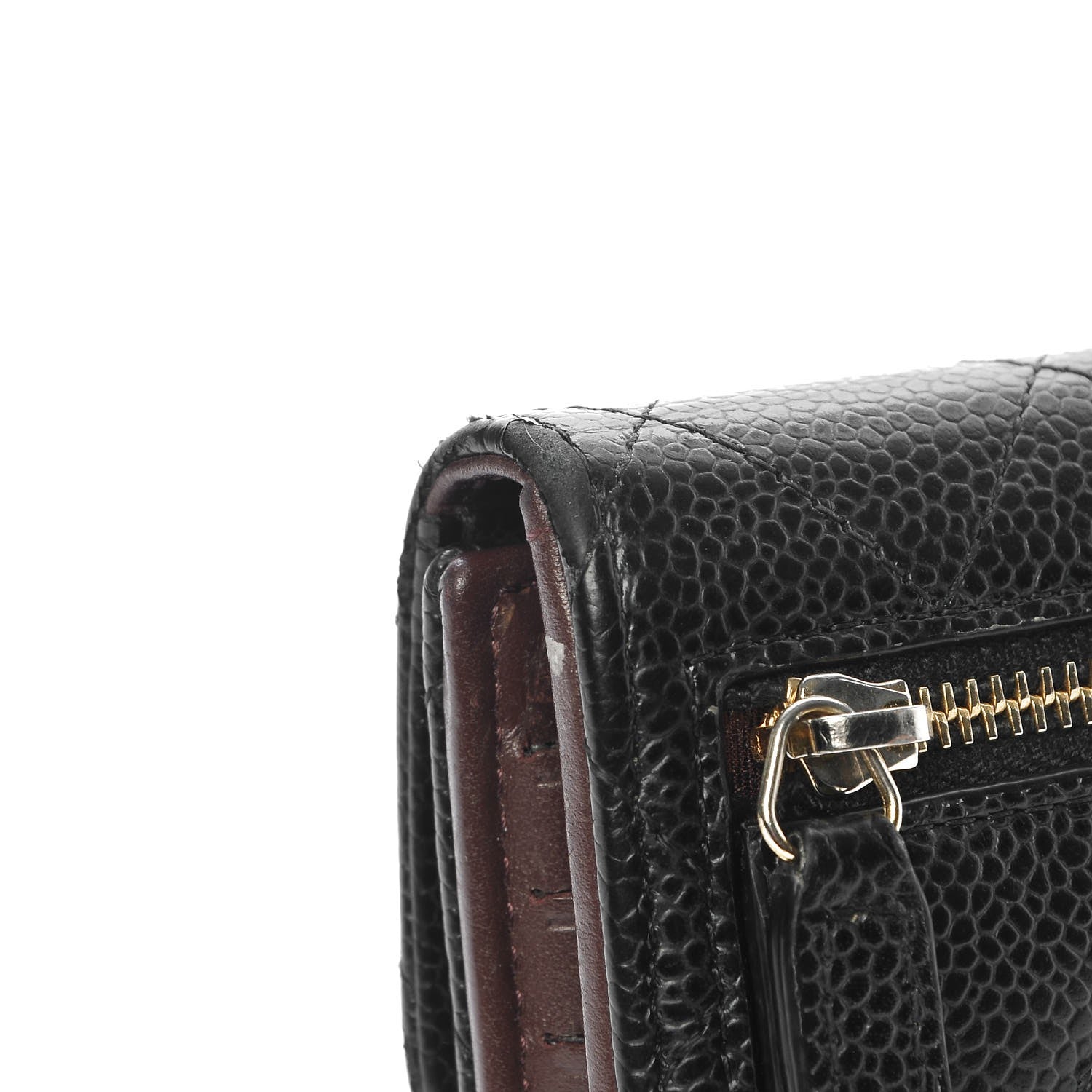 Chanel Caviar Quilted Compact Flap Wallet Black 11 of 15