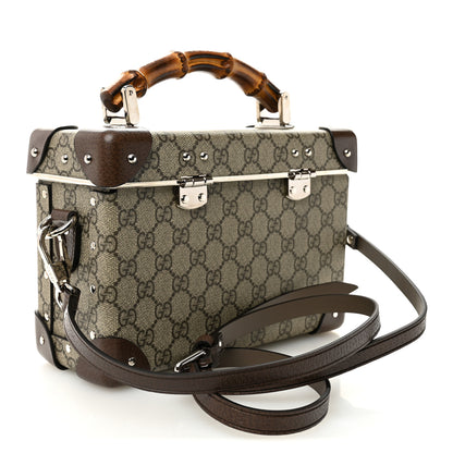 Gucci GG Supreme Monogram Globe-Trotter Beauty Case Brown 3 of 10
