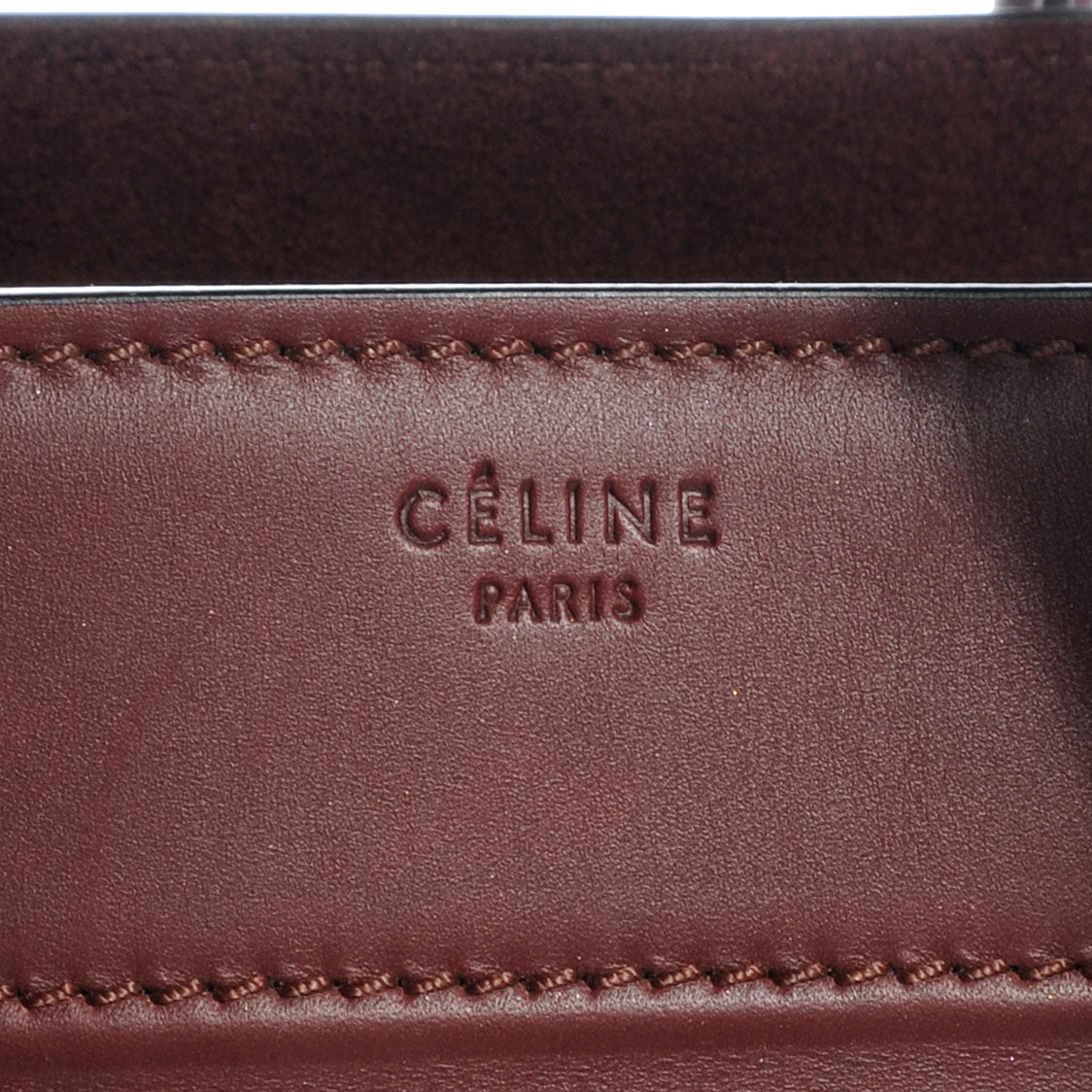 Natural Calfskin Medium Phantom Luggage Burgundy