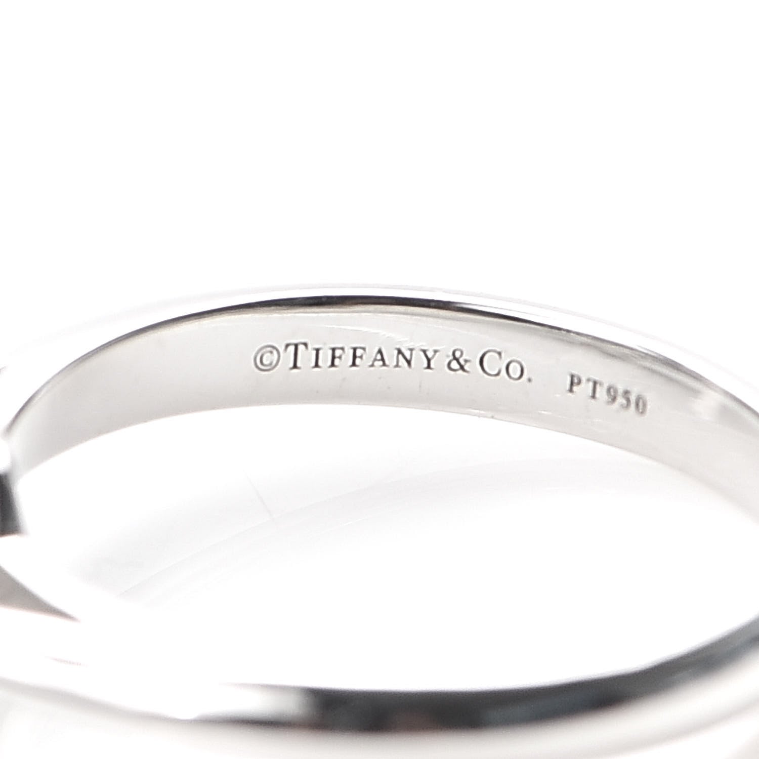 Tiffany Platinum Diamond Flower Ring 48 4.5 4 of 5