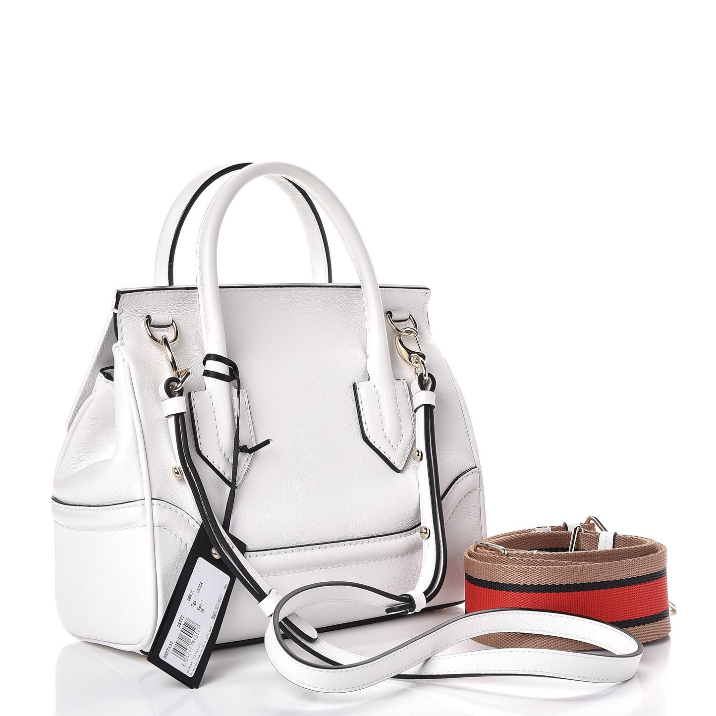 Calfskin Medium Palazzo Empire Bag White