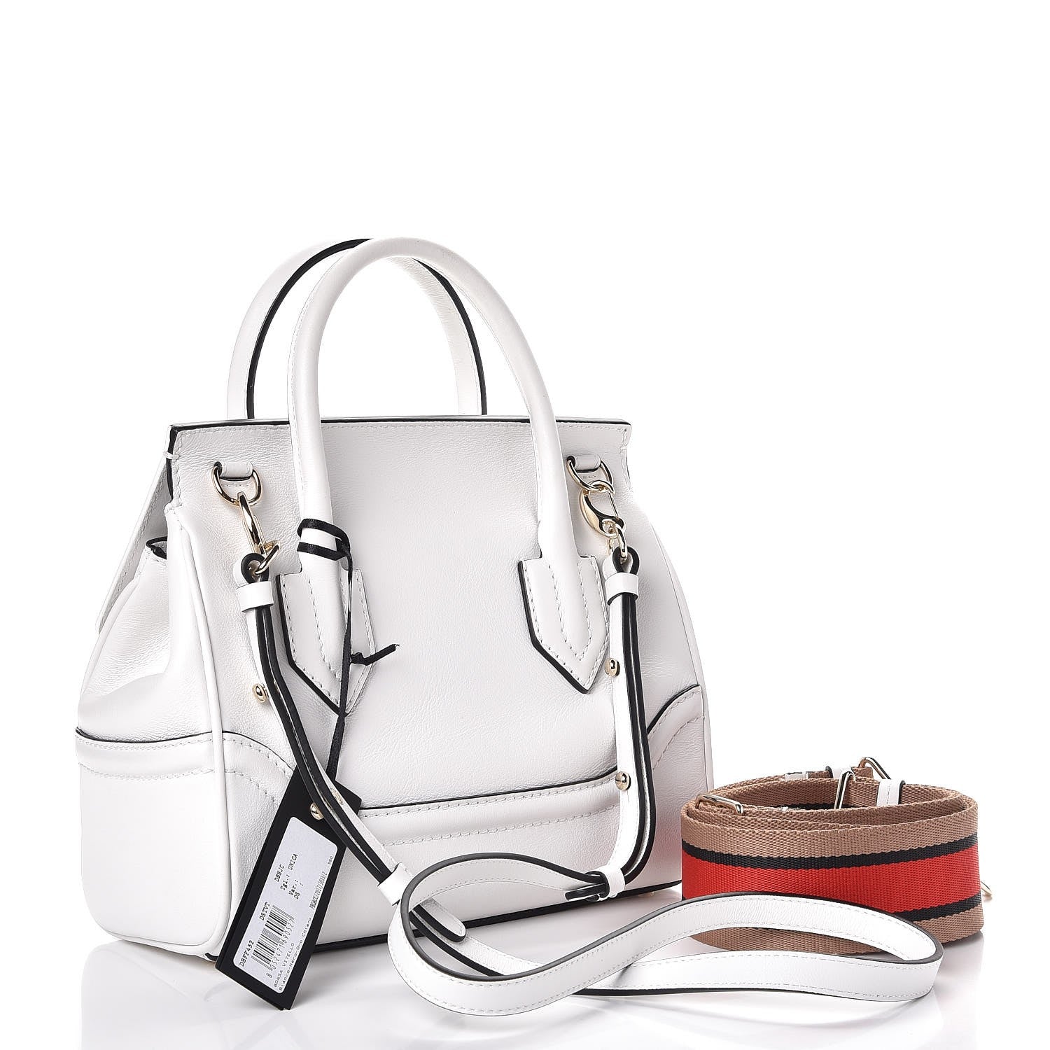 Versace Calfskin Medium Palazzo Empire Bag White 5 of 8