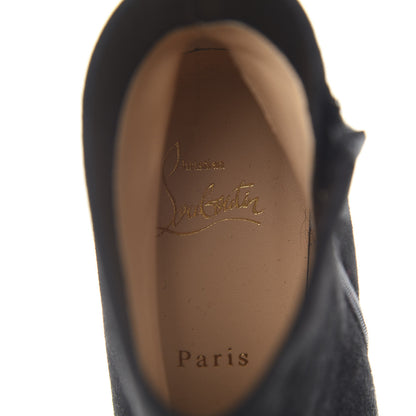 Christian Louboutin Veau Velours Eloise Booty 85 Ankle Boots 38 Black 6 of 10