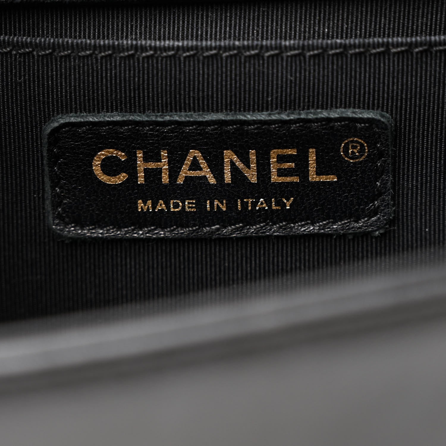 Chanel Lambskin Chevron Quilted Medium Boy Flap Black 6 of 11