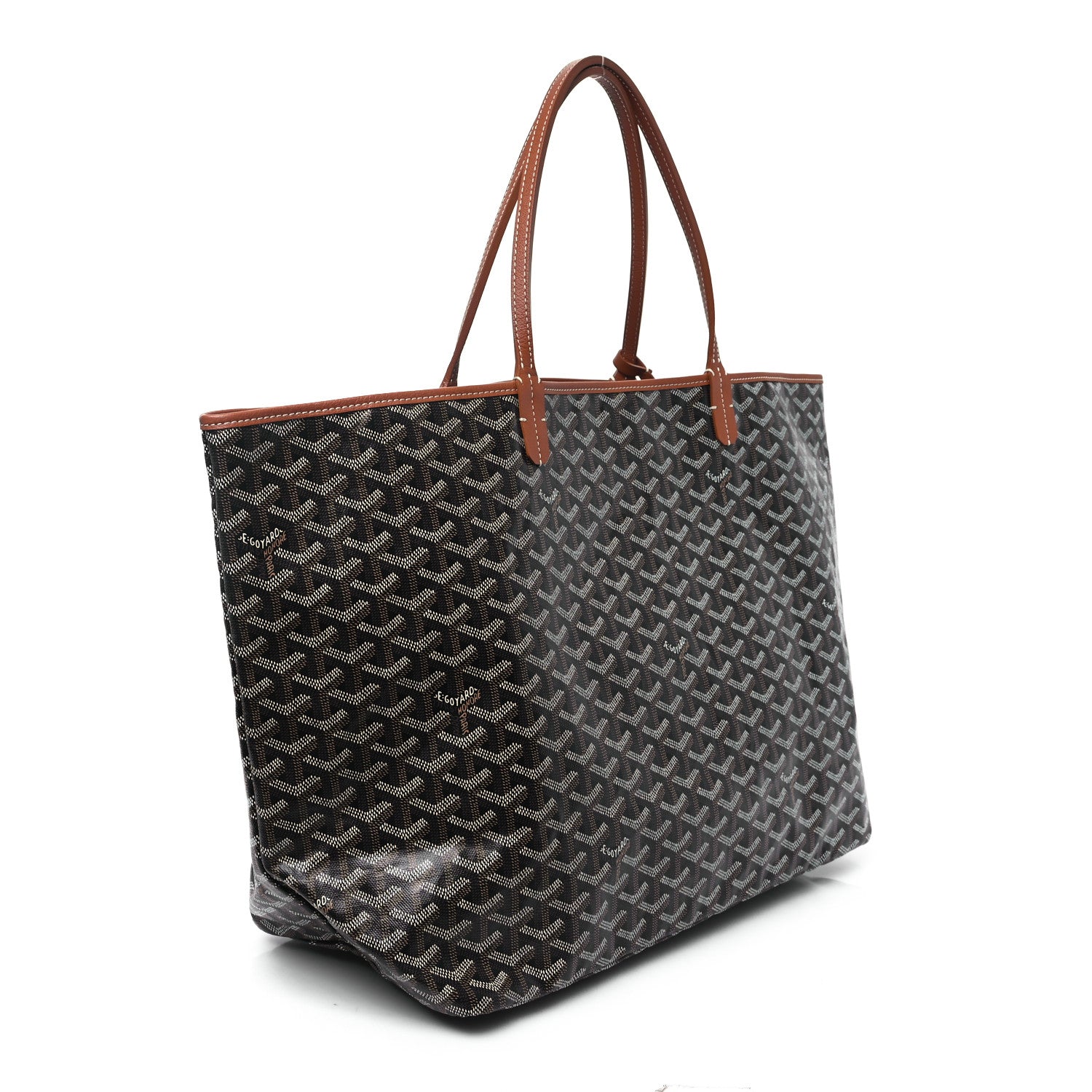 Goyard Goyardine Saint Louis GM Black Gold 4 of 10