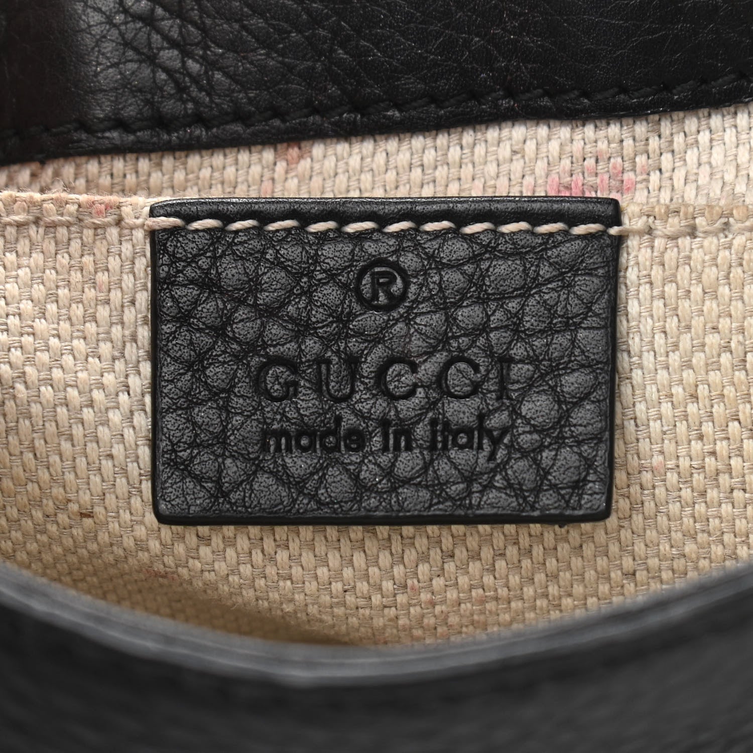 Gucci Pebbled Calfskin Small Soho Flap Crossbody Black 6 of 16
