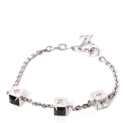 Louis Vuitton Swarovski Gamble Damier Bracelet Silver 1 of 3