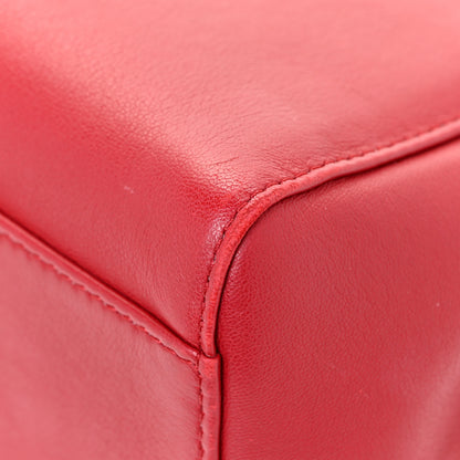 Fendi Nappa Mini Peekaboo Iconic Satchel Fragola 10 of 17