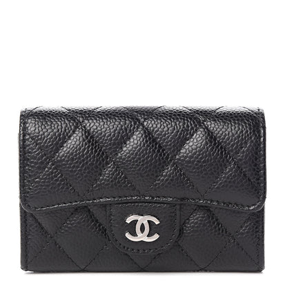 Chanel Caviar Quilted Flap Card Holder Black 1 of 9