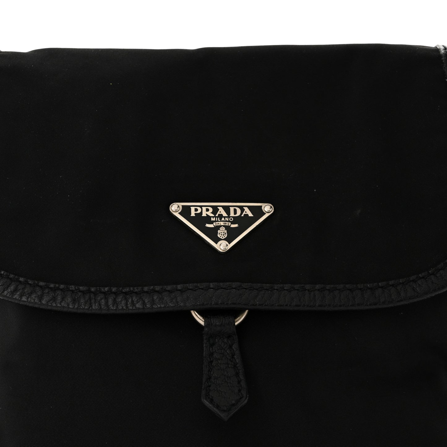 Nylon Vitello Daino Hobo Black