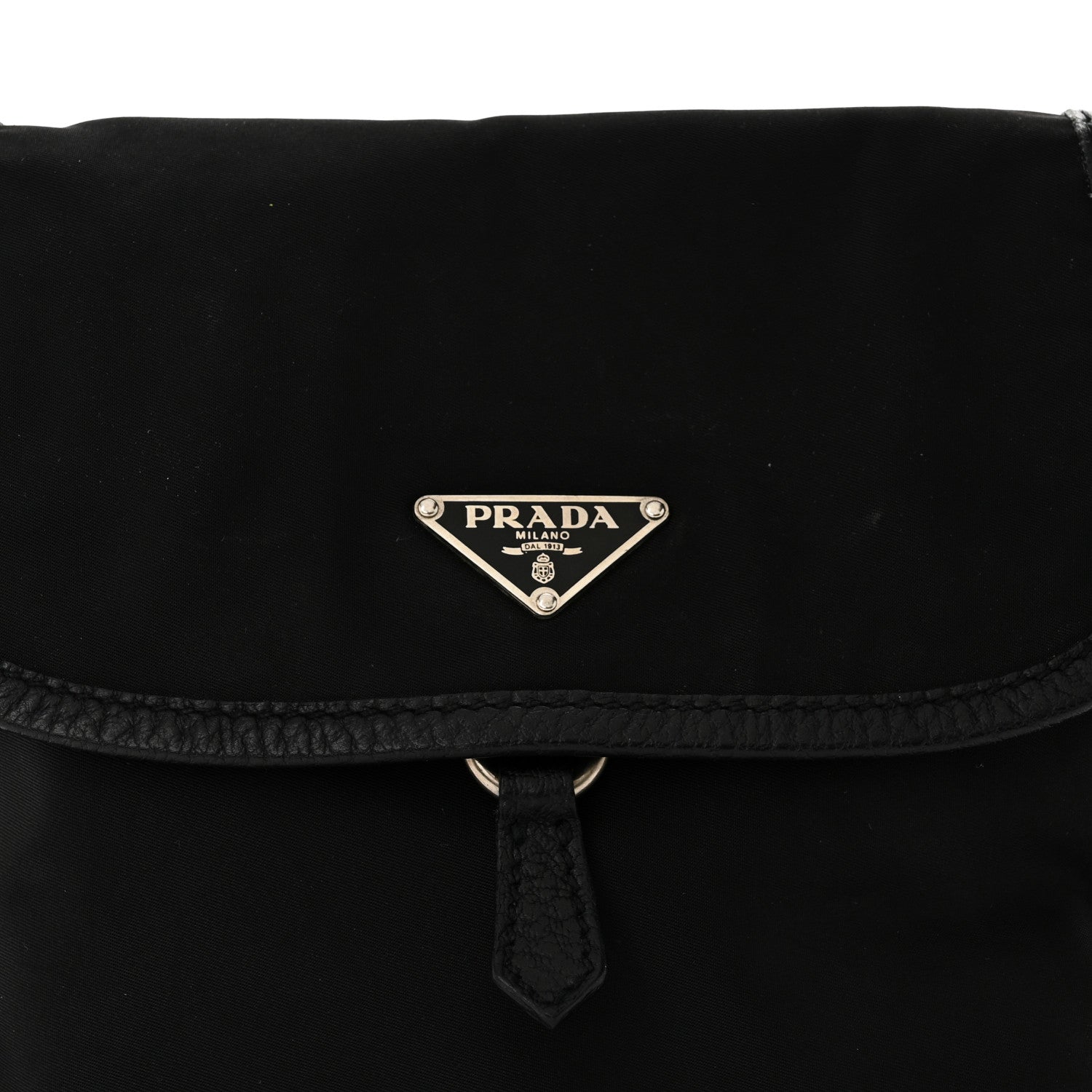 Prada Nylon Vitello Daino Hobo Black 7 of 9