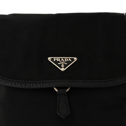 Prada Nylon Vitello Daino Hobo Black 7 of 9