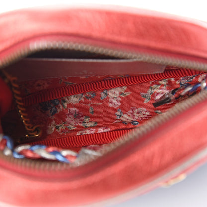 Gucci Laminated Nappa Trapuntata Mini Zumi Dome Shoulder Bag Rosso Marine Argento 4 of 9