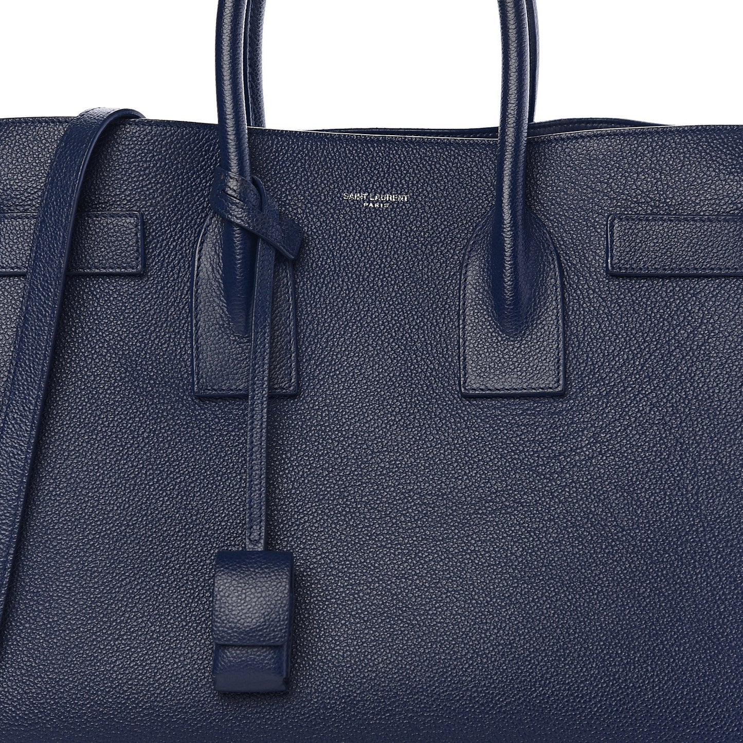 Grained Calfskin Small Sac De Jour Navy