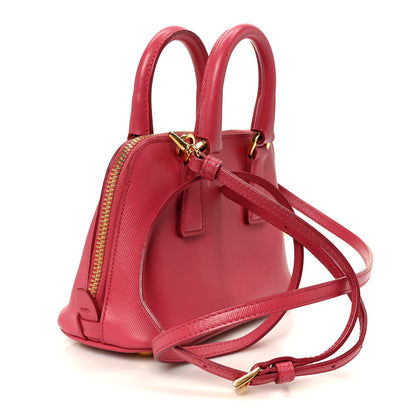 Prada Saffiano Lux Mini Promenade Tote Fuxia 3 of 10