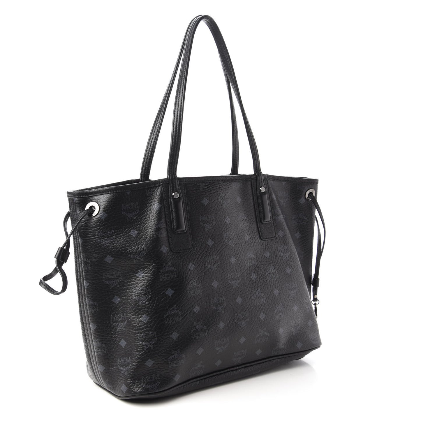 Visetos Medium Liz Reversible Shopper Tote Black