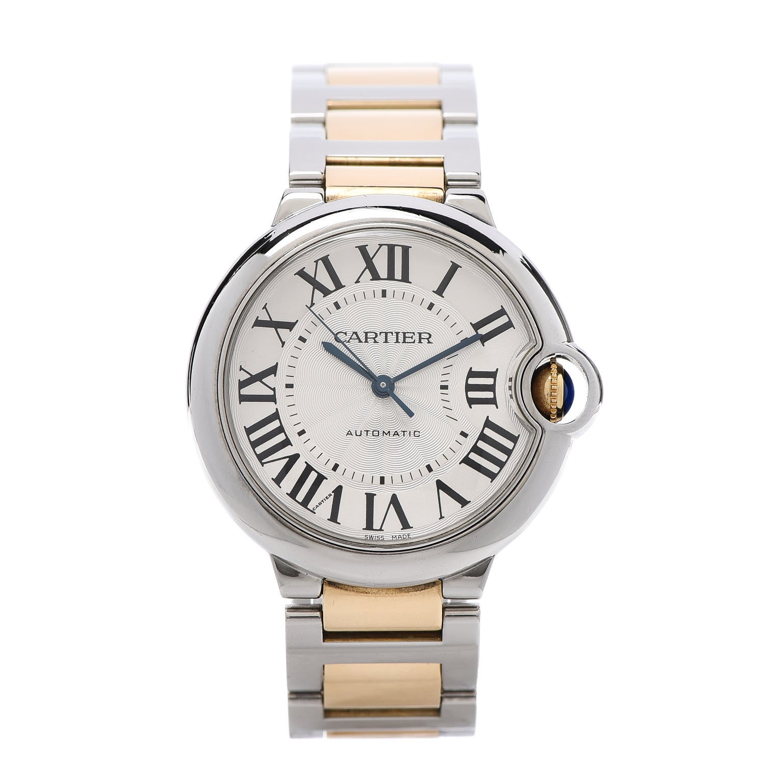 Cartier Stainless Steel 18K Yellow Gold 36mm Ballon Bleu De Automatic Watch 1 of 12