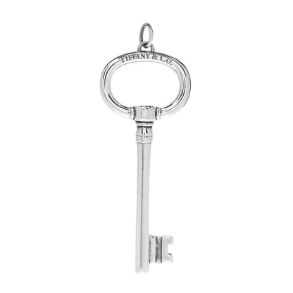 Tiffany Sterling Silver Oval Key Pendant 1 of 2