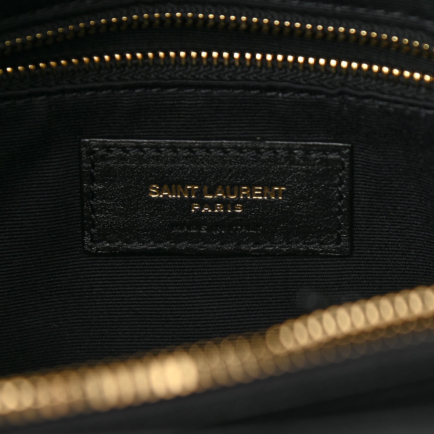 Saint Laurent Suede Y Quilted Monogram Medium Loulou Chain Satchel Black 6 of 9