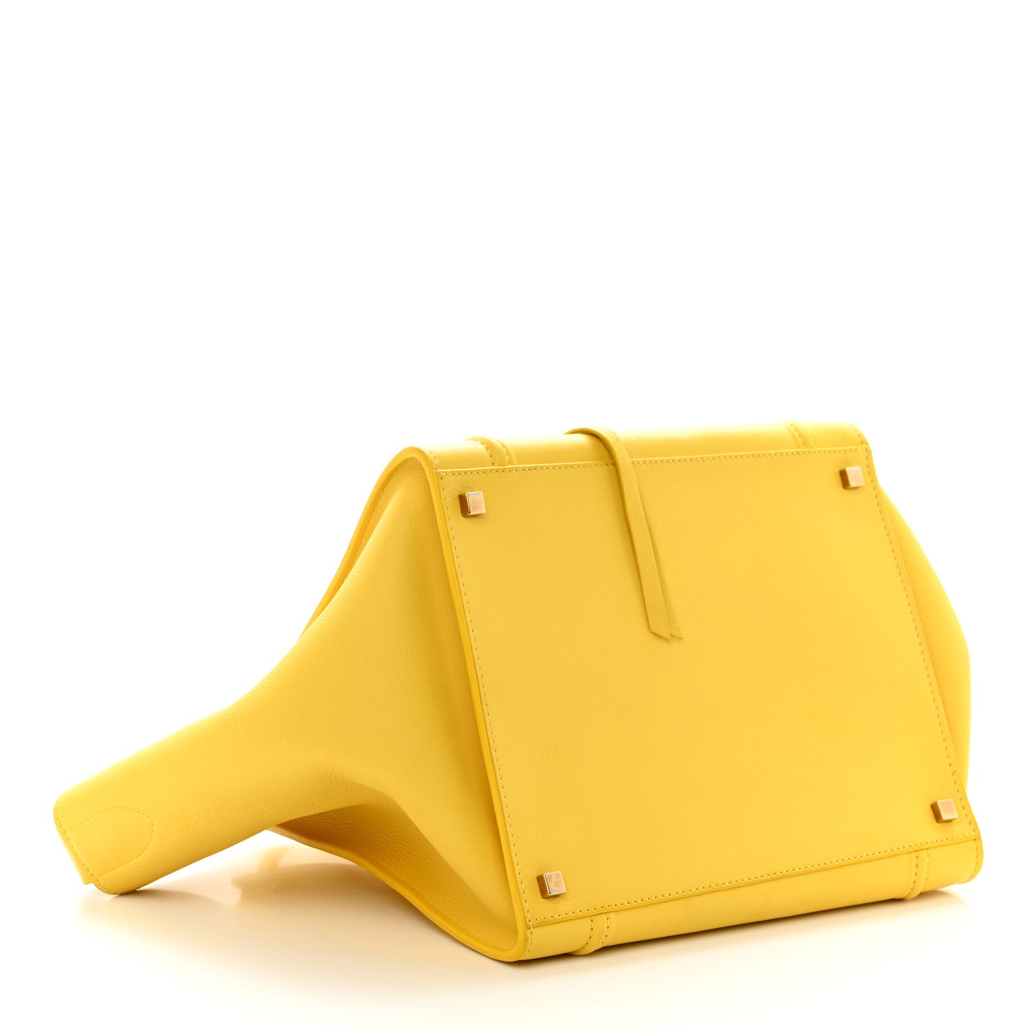 Celine Supple Calfskin Large Phantom Luggage Sun Yellow 4 of 11