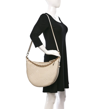 Louis Vuitton Empreinte Monogram Giant Loop Hobo Cream 2 of 11