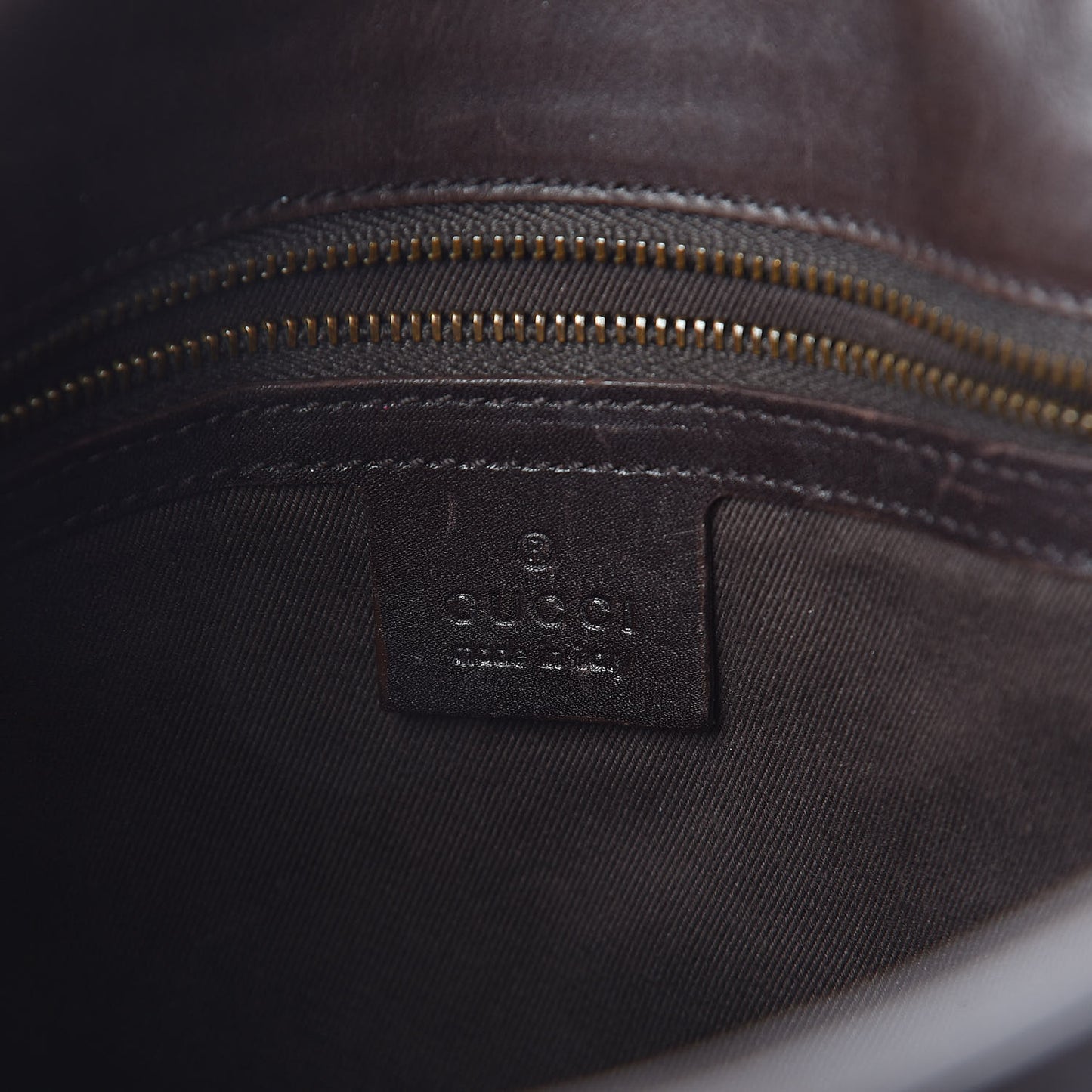 Monogram Calfskin Tote Dark Brown