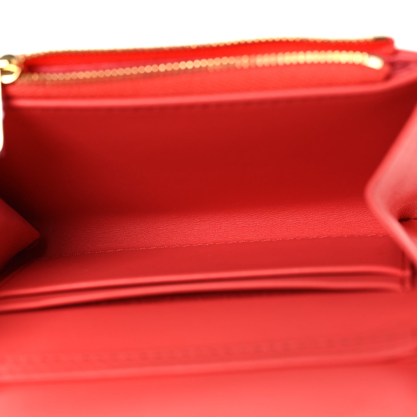 Lambskin Cannage Miss Dior Glycine Wallet on Chain Pink