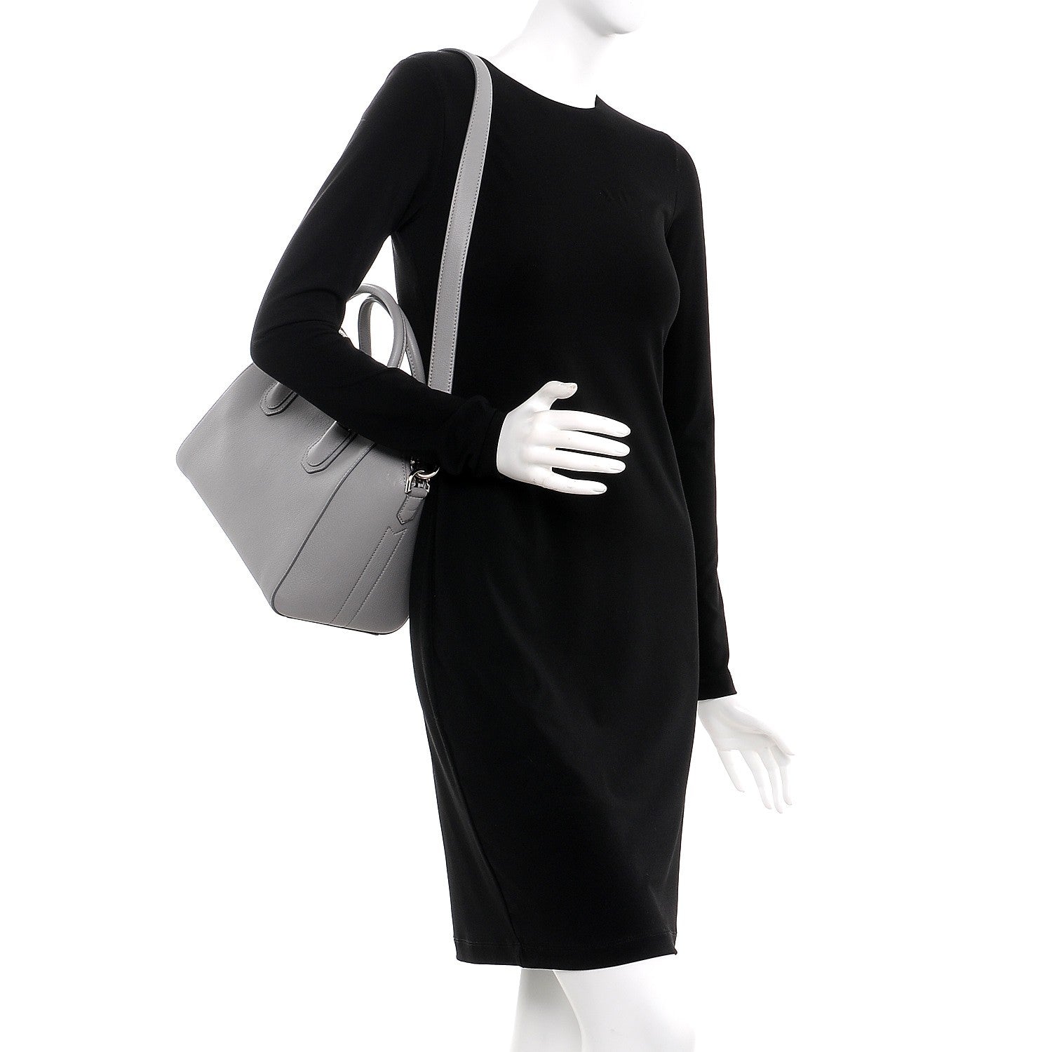 Givenchy Sugar Goatskin Small Antigona Pearl Grey 2 of 9