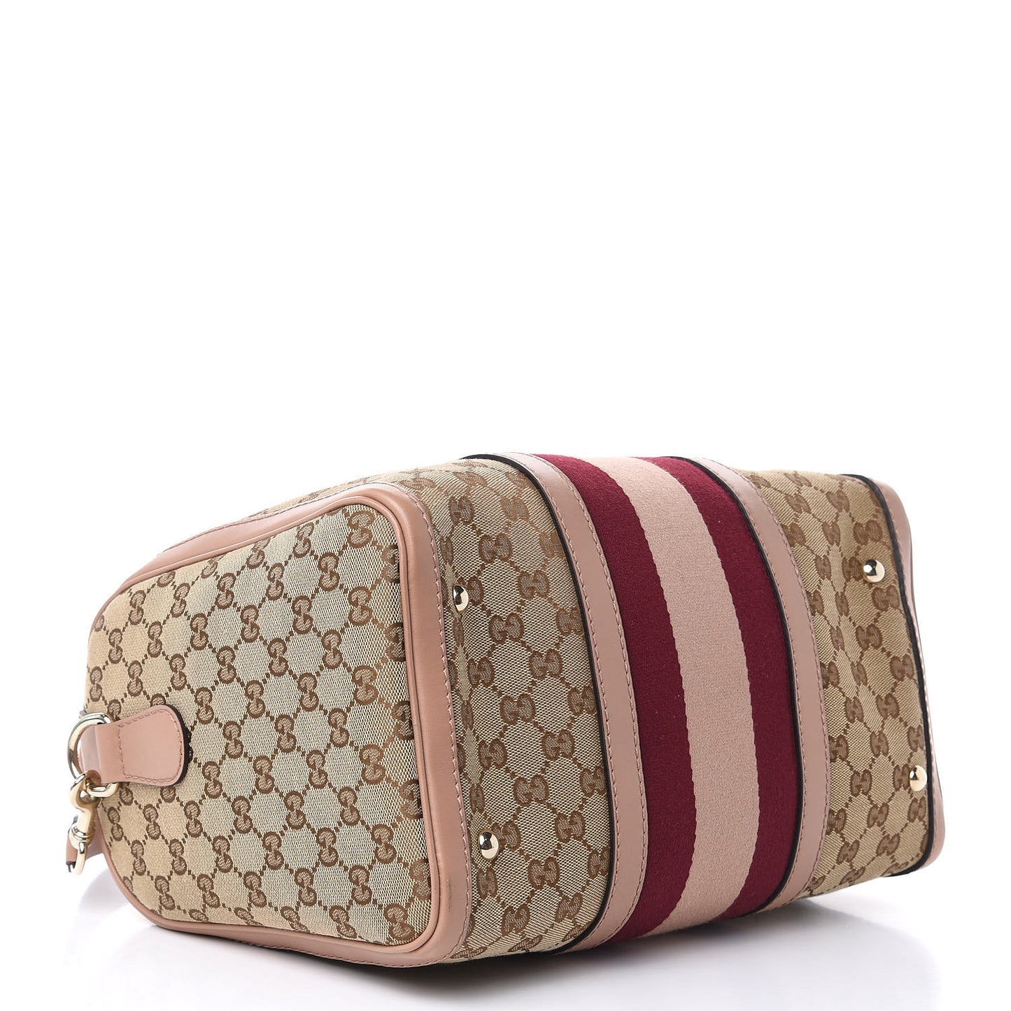 Monogram Vintage Web Medium Boston Pink