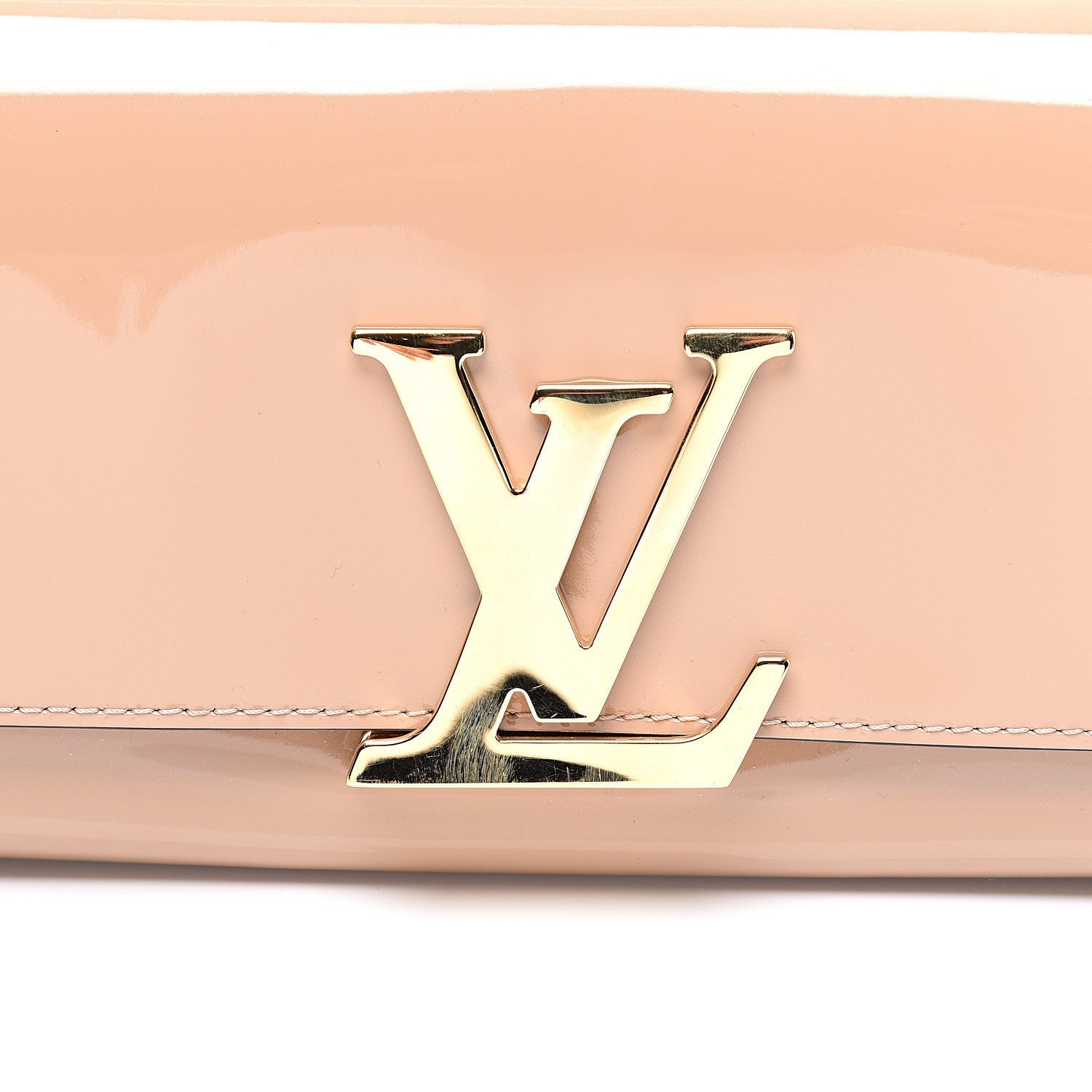 Louis Vuitton Patent Louise Clutch Nude 9 of 9
