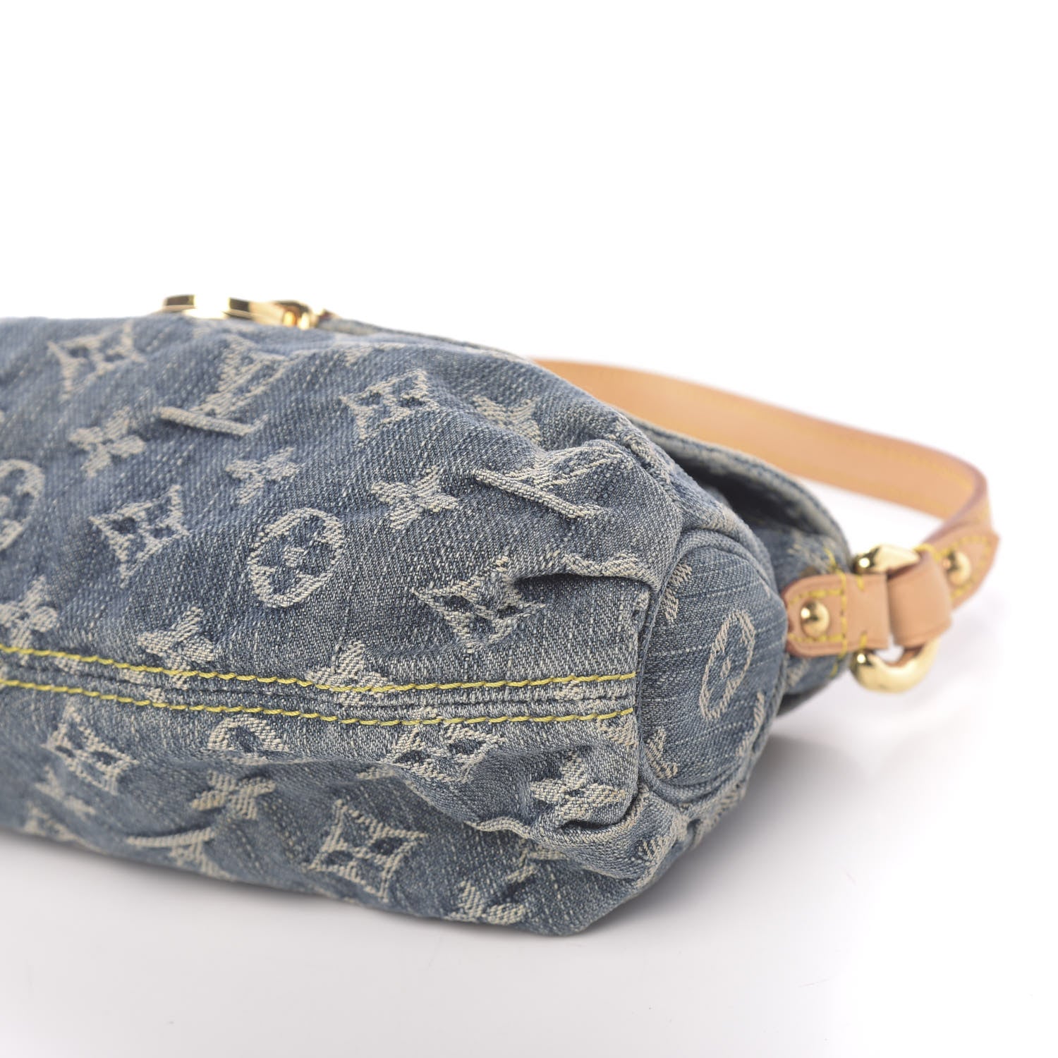 Louis Vuitton Monogram Denim Mini Pleaty Blue 9 of 12